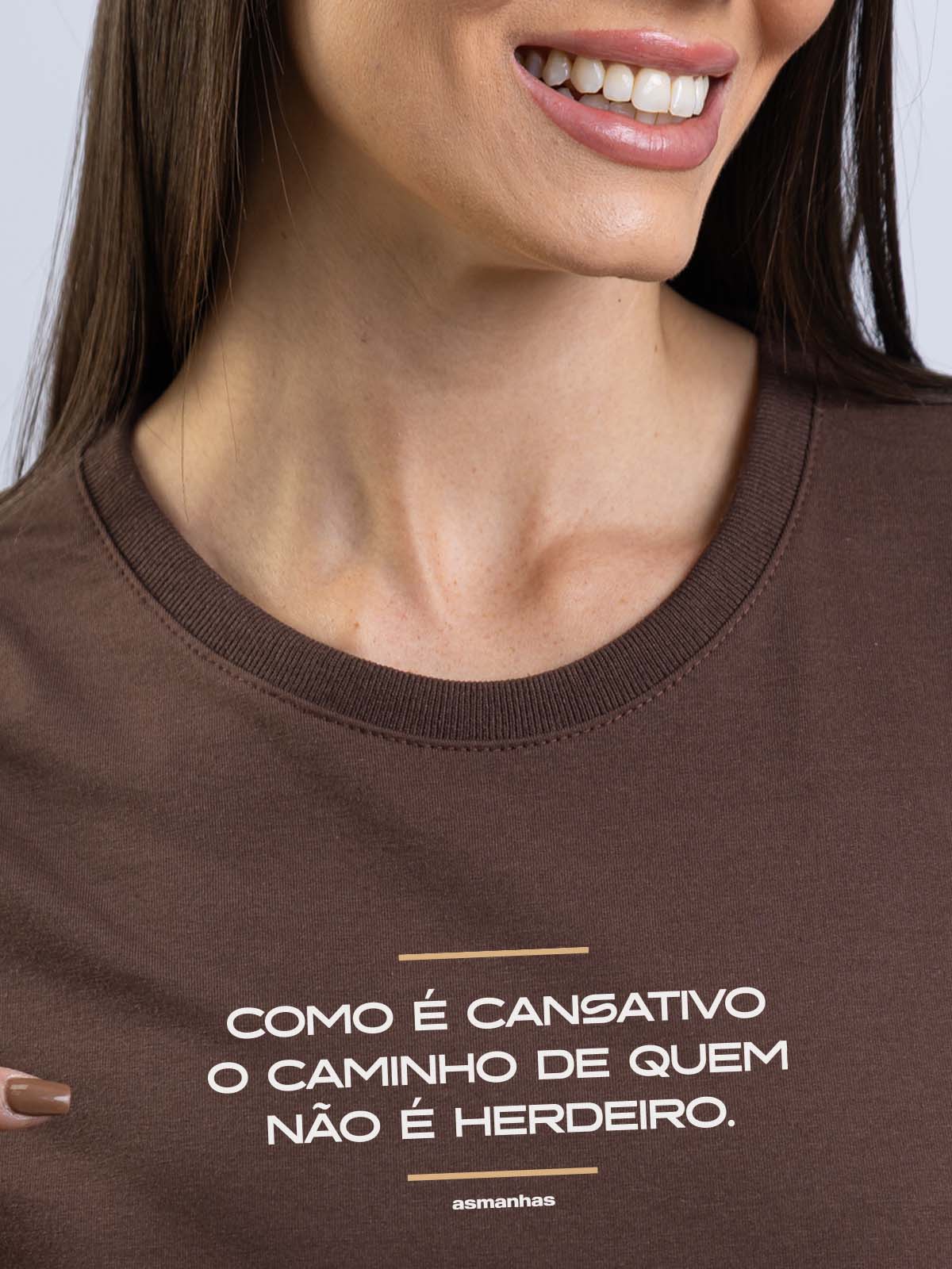 Camiseta Feminina Quem Não é Herdeiro Asmanhas