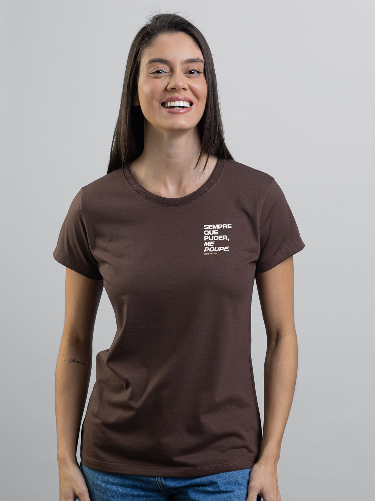 Camiseta Feminina Me Poupe Asmanhas