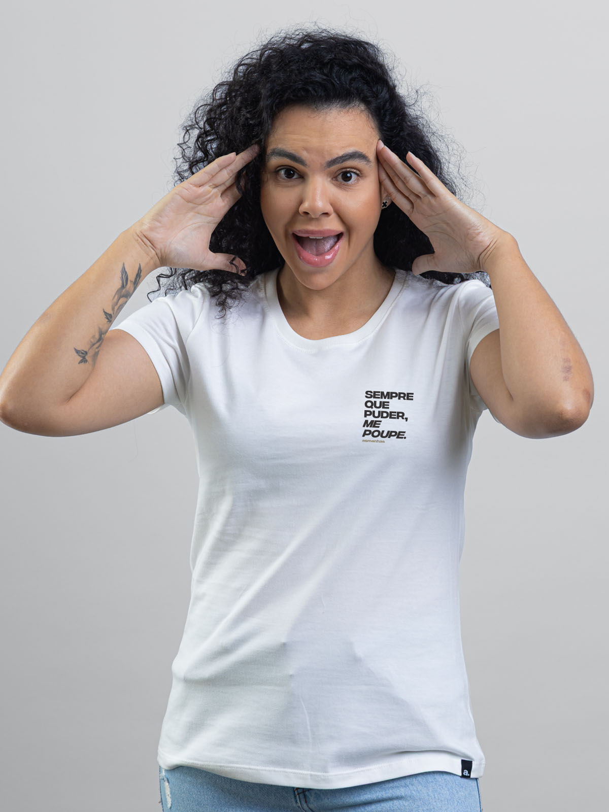 Camiseta Feminina Me Poupe Asmanhas