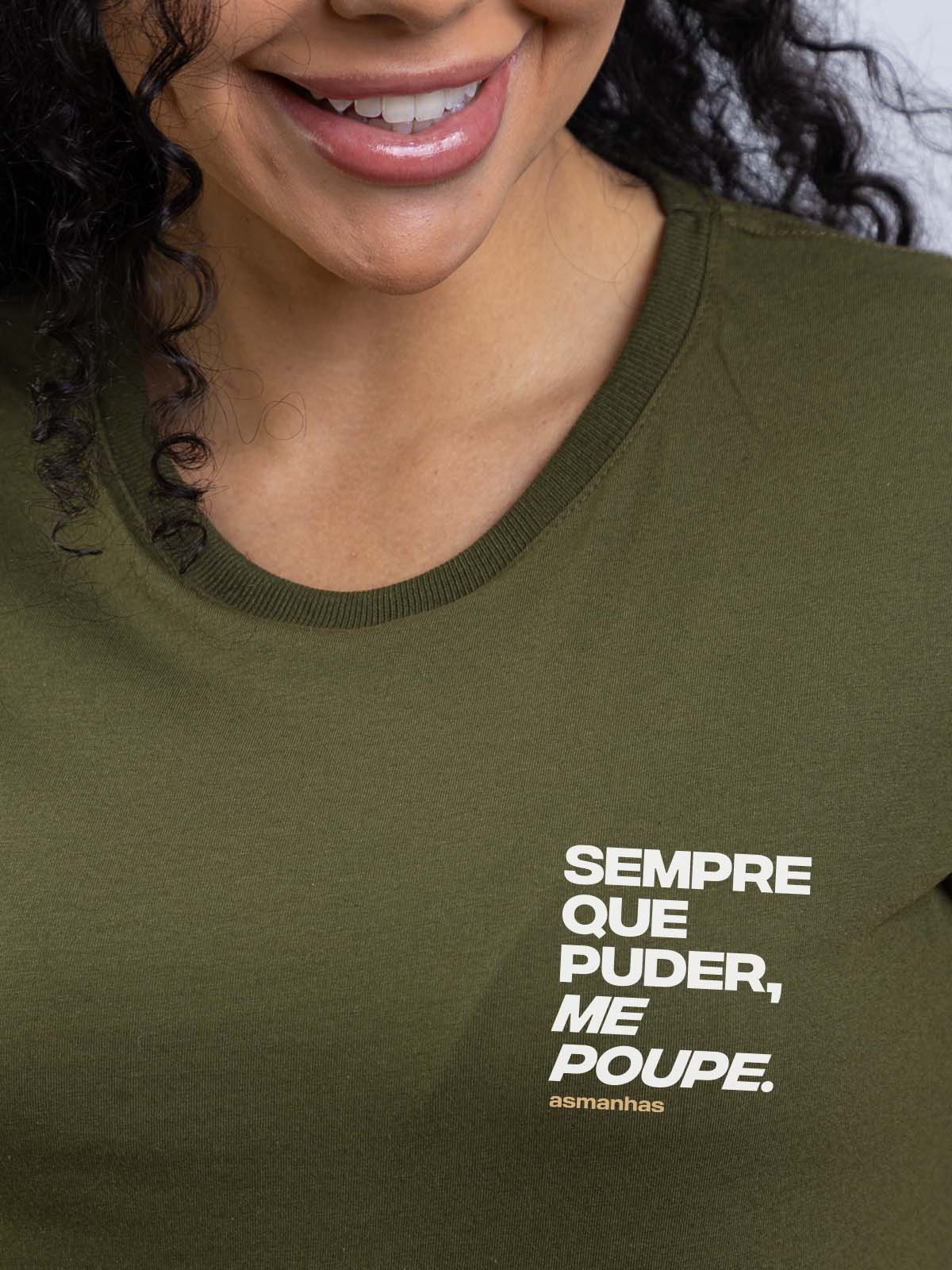 Camiseta Feminina Me Poupe Asmanhas