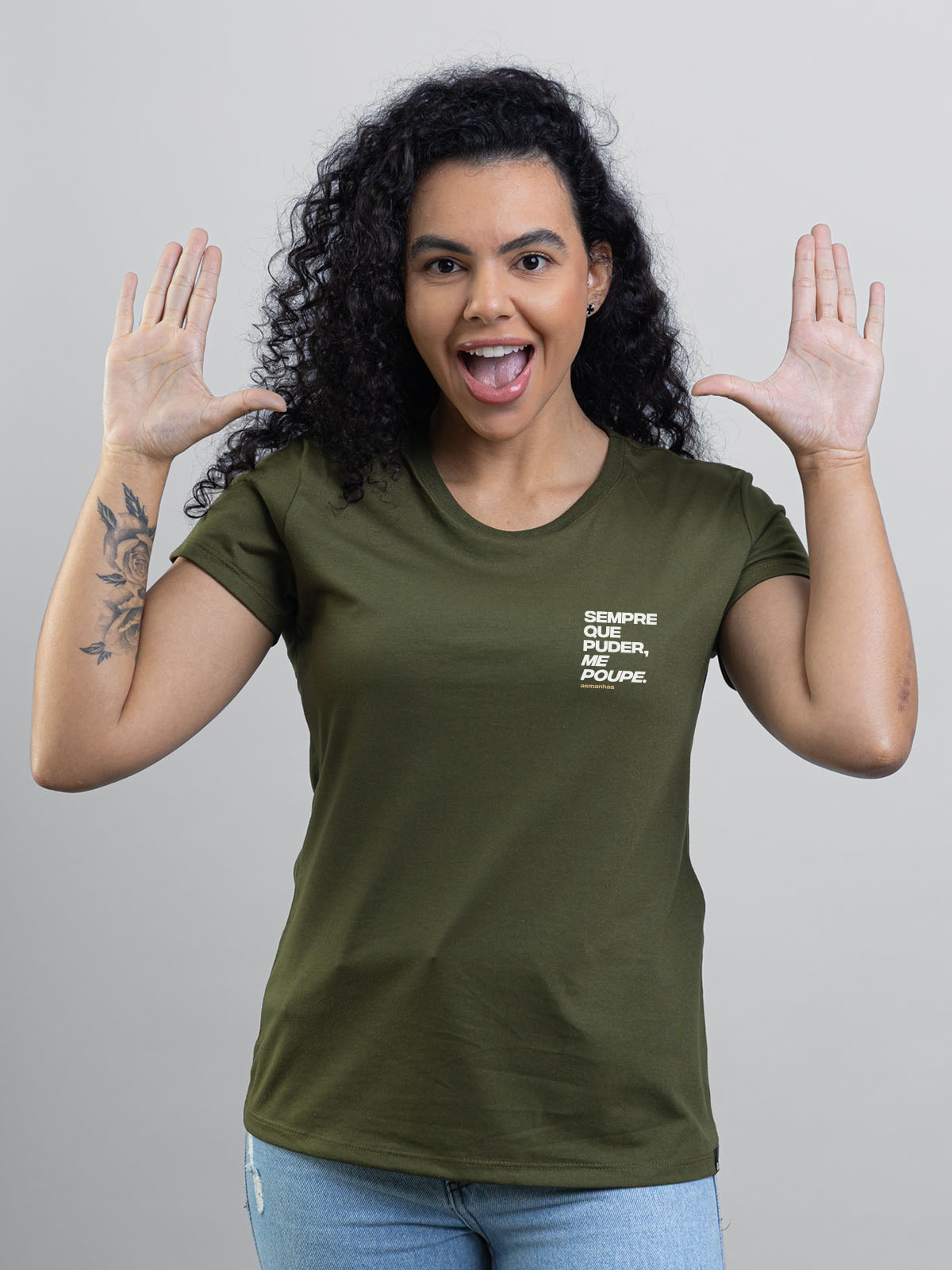 Camiseta Feminina Me Poupe Asmanhas