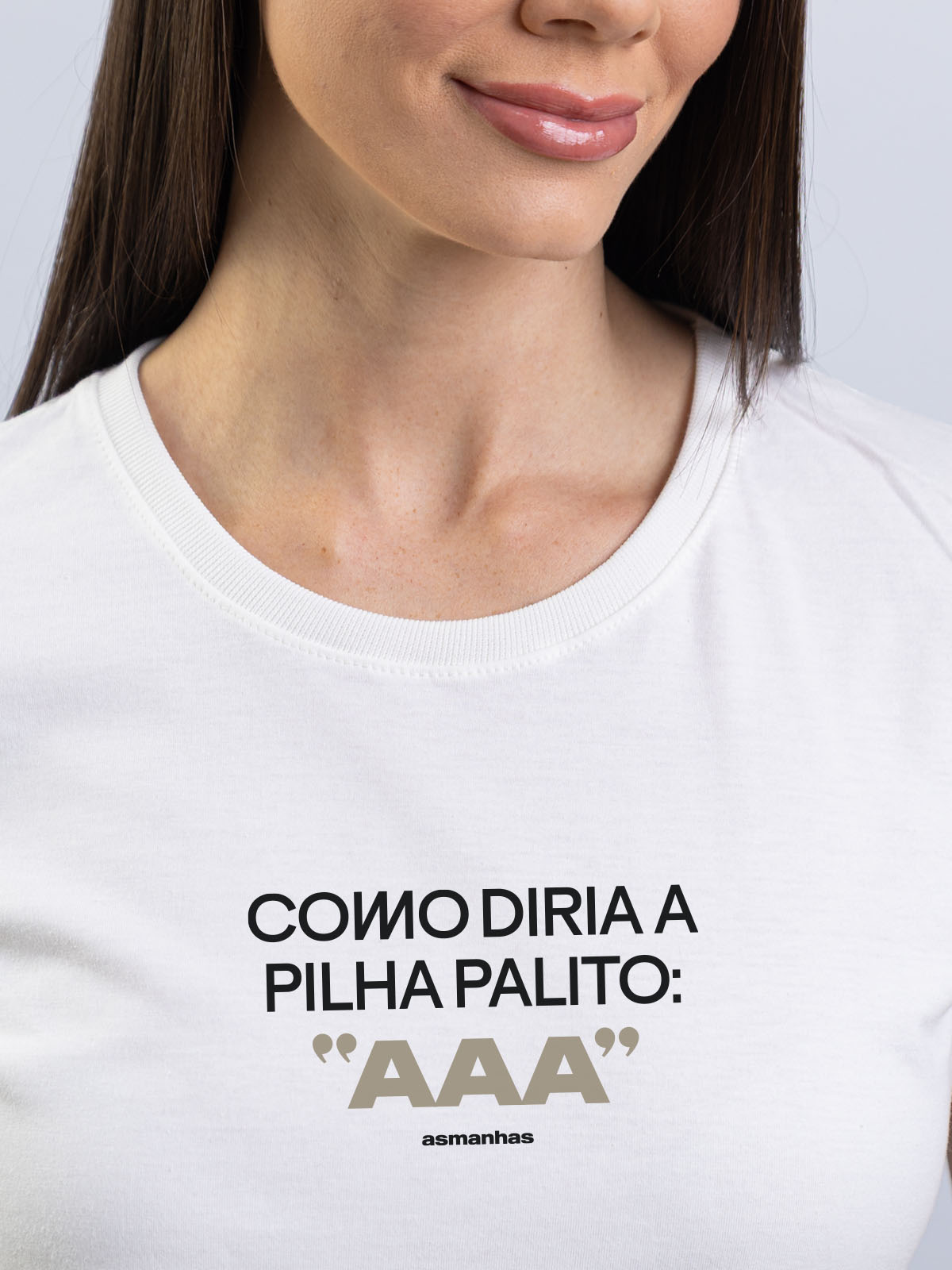 Camiseta Feminina Como Diria a Pilha Palito Asmanhas