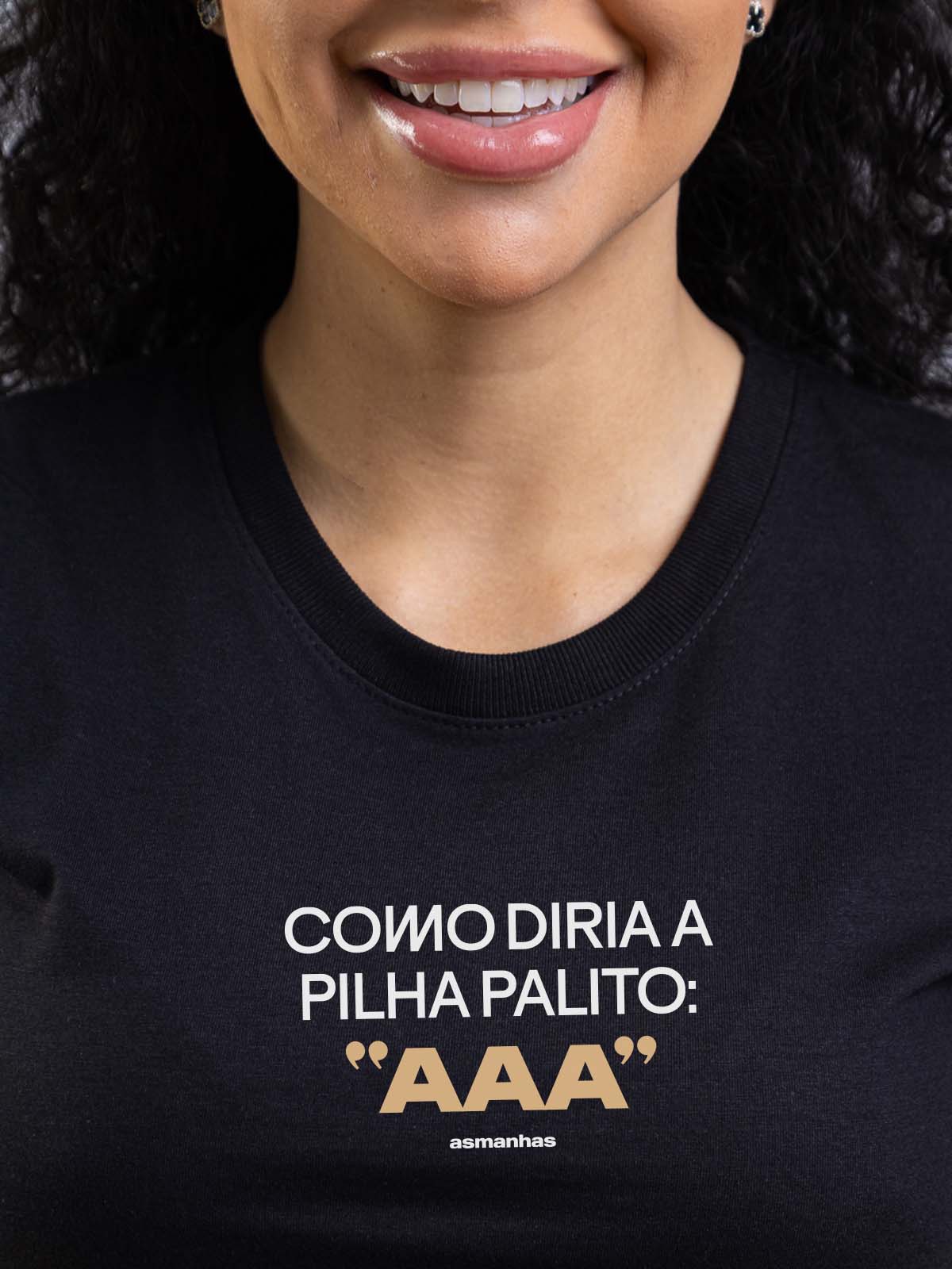 Camiseta Feminina Como Diria a Pilha Palito Asmanhas