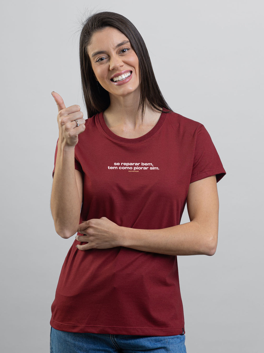 Camiseta Feminina Tem Como Piorar Asmanhas