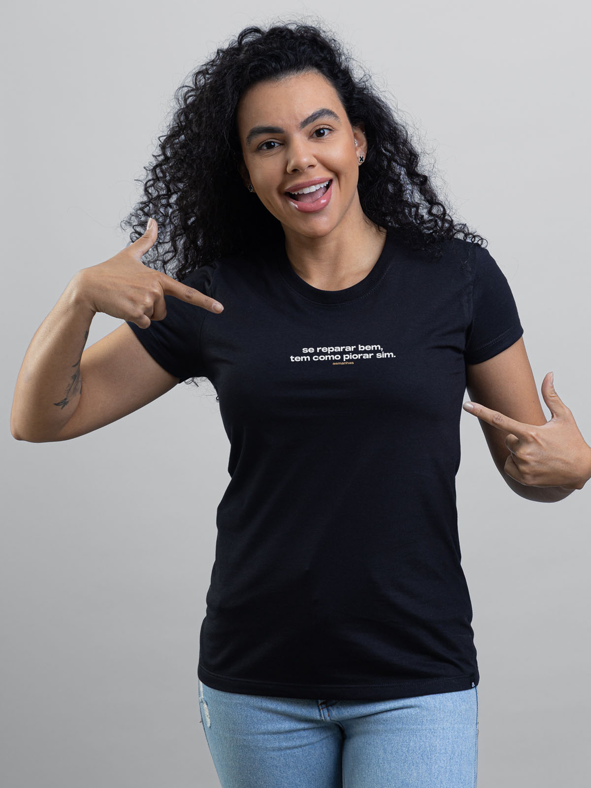 Camiseta Feminina Tem Como Piorar Asmanhas