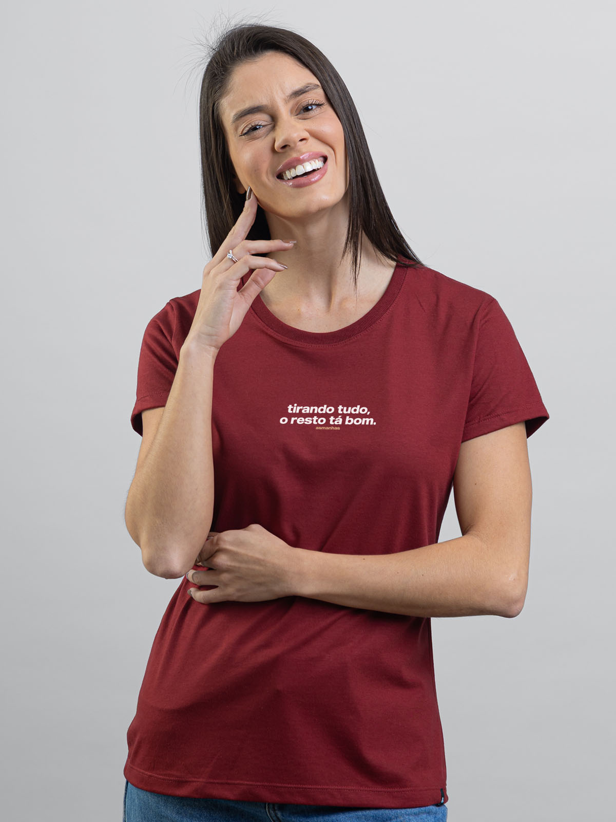 Camiseta Feminina Tirando Tudo Asmanhas