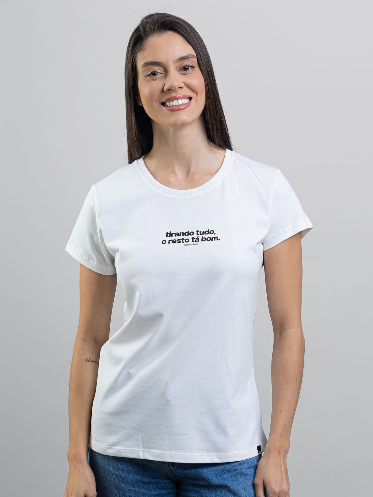 Camiseta Feminina Tirando Tudo Asmanhas
