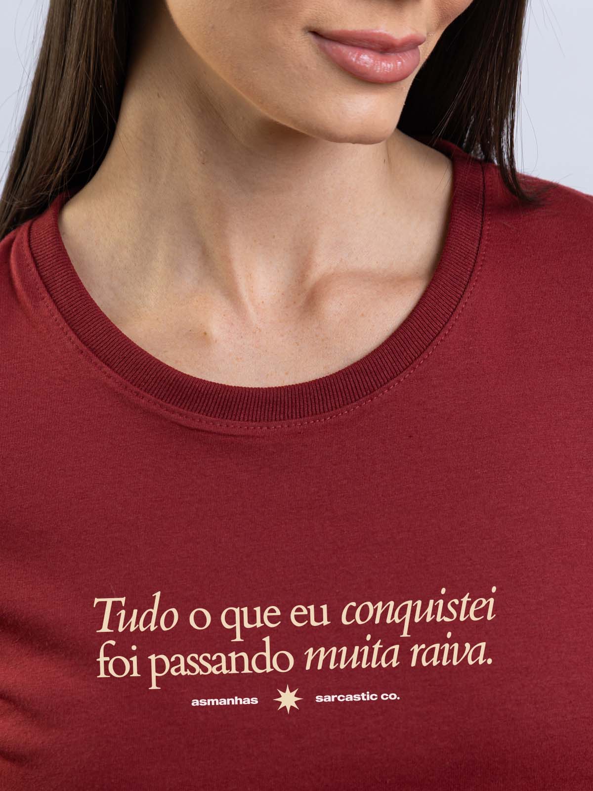 Camiseta Feminina Tudo o que Conquistei Asmanhas