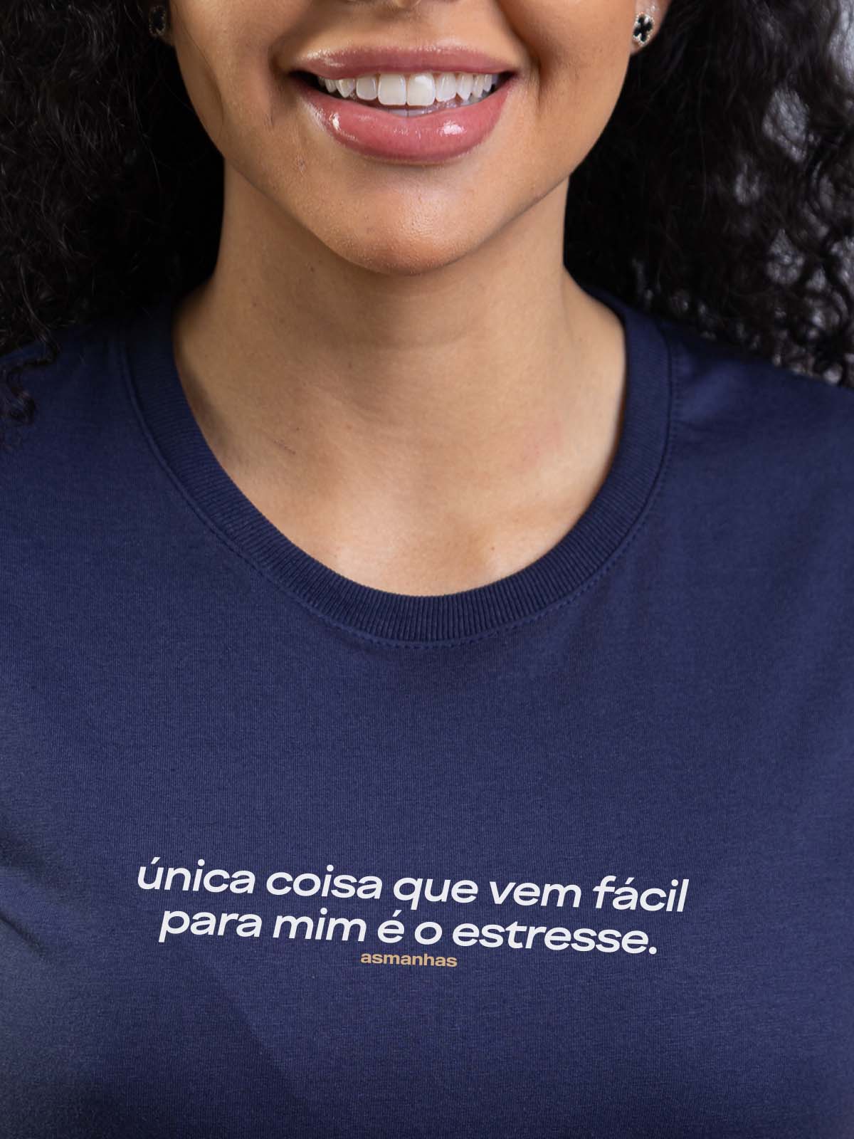 Camiseta Feminina Vem Fácil Pra Mim Asmanhas