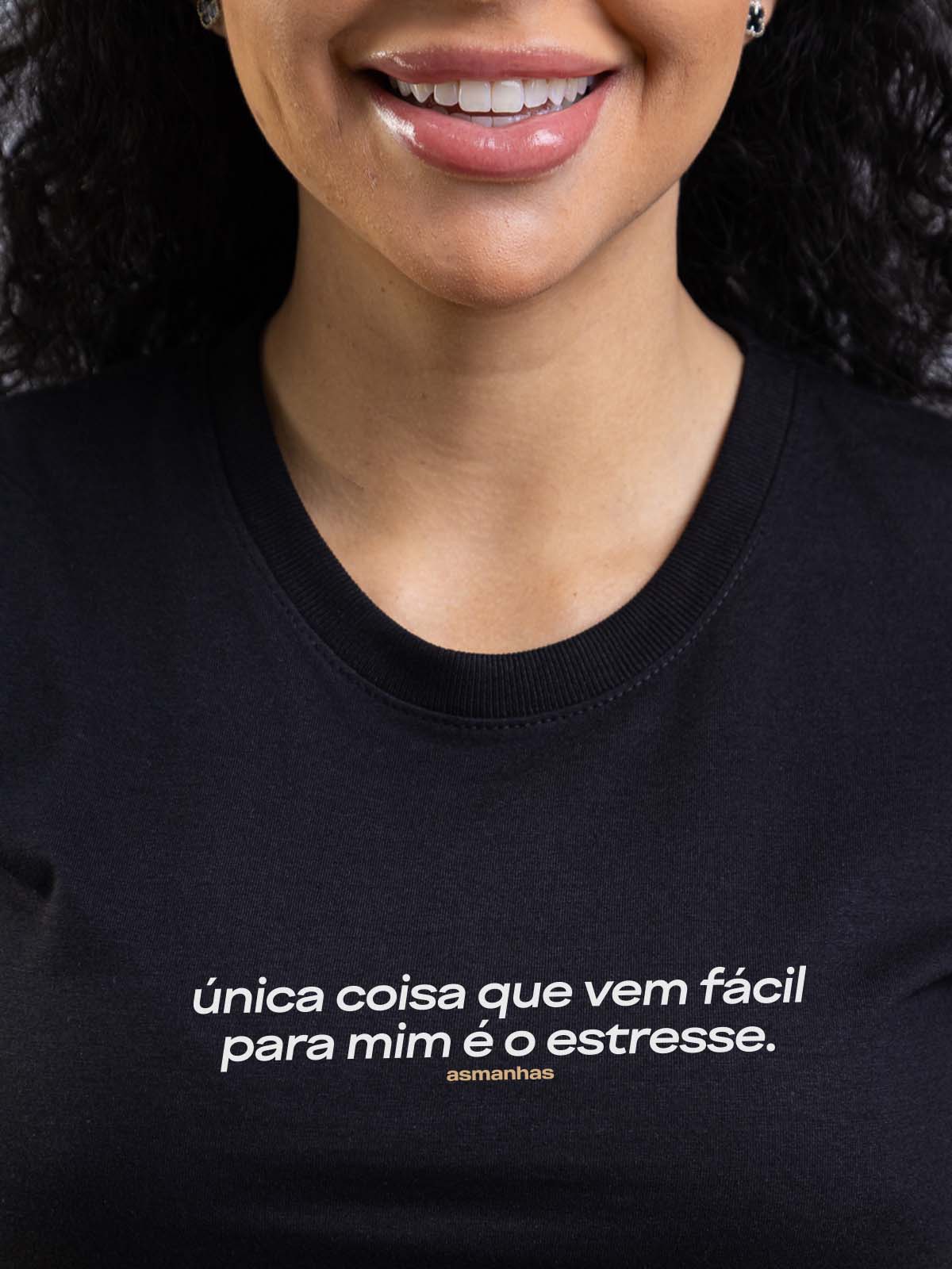 Camiseta Feminina Vem Fácil Pra Mim Asmanhas