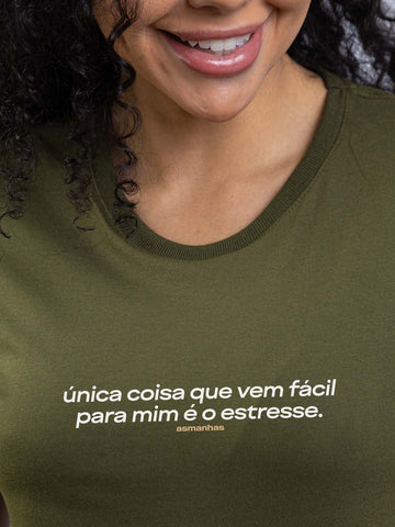 Camiseta Feminina Vem Fácil Pra Mim Asmanhas