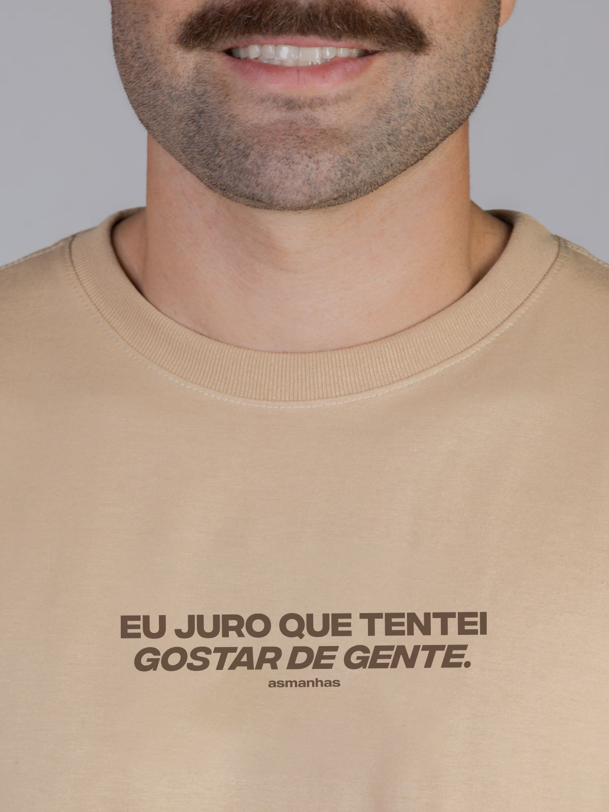 Camiseta Tentei Gostar de Gente Asmanhas