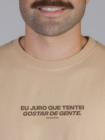 Camiseta Tentei Gostar de Gente Asmanhas
