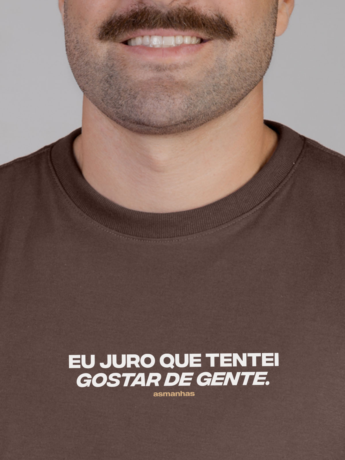 Camiseta Tentei Gostar de Gente Asmanhas