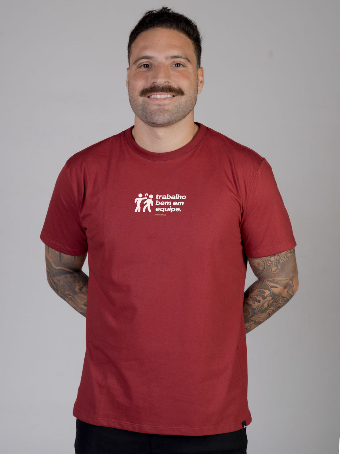 Camiseta Trabalho Bem em Equipe Asmanhas