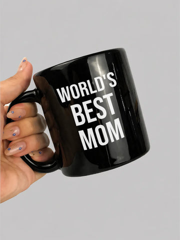 Caneca World's Best Mother Preta Asmanhas