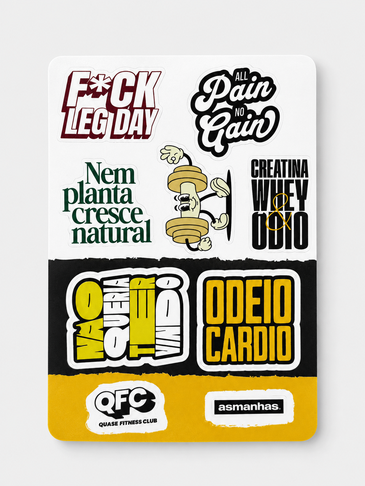 Garrafa Preta Com Stickers Asmanhas