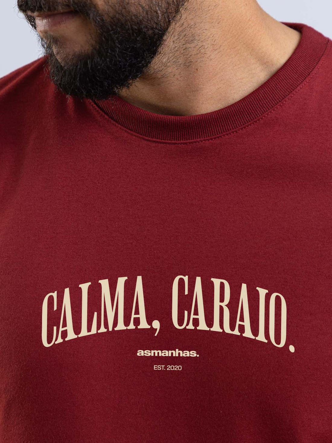 Camiseta Calma Caraio Nova Asmanhas Liquida