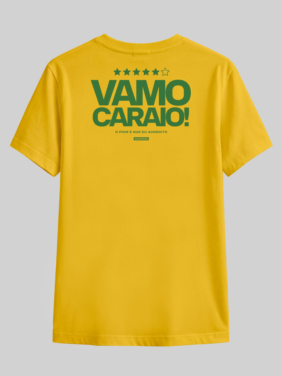 Camiseta Copa Vamo Caraio Costas Asmanhas