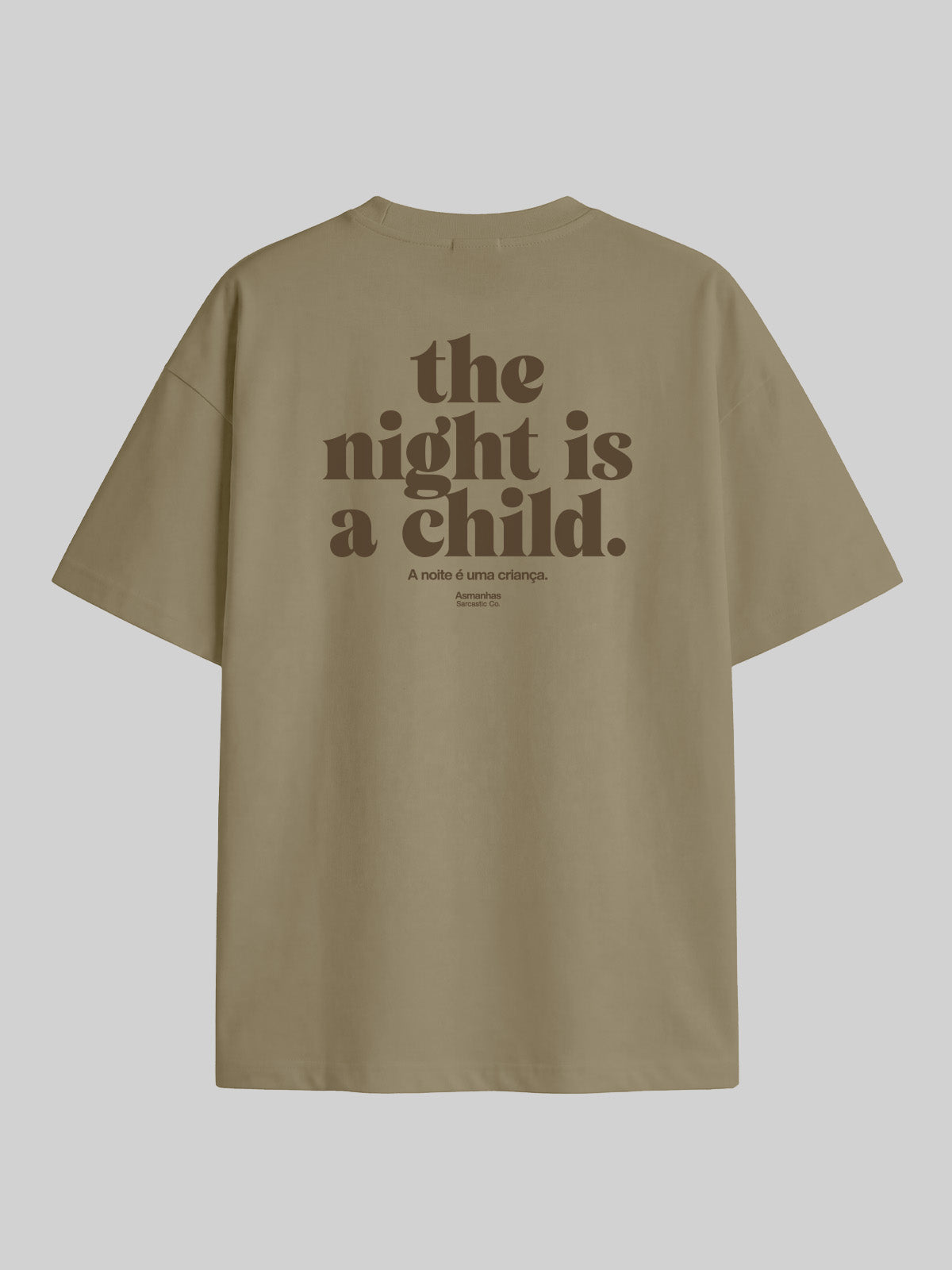 Camiseta Oversized The Night Is a Child Asmanhas