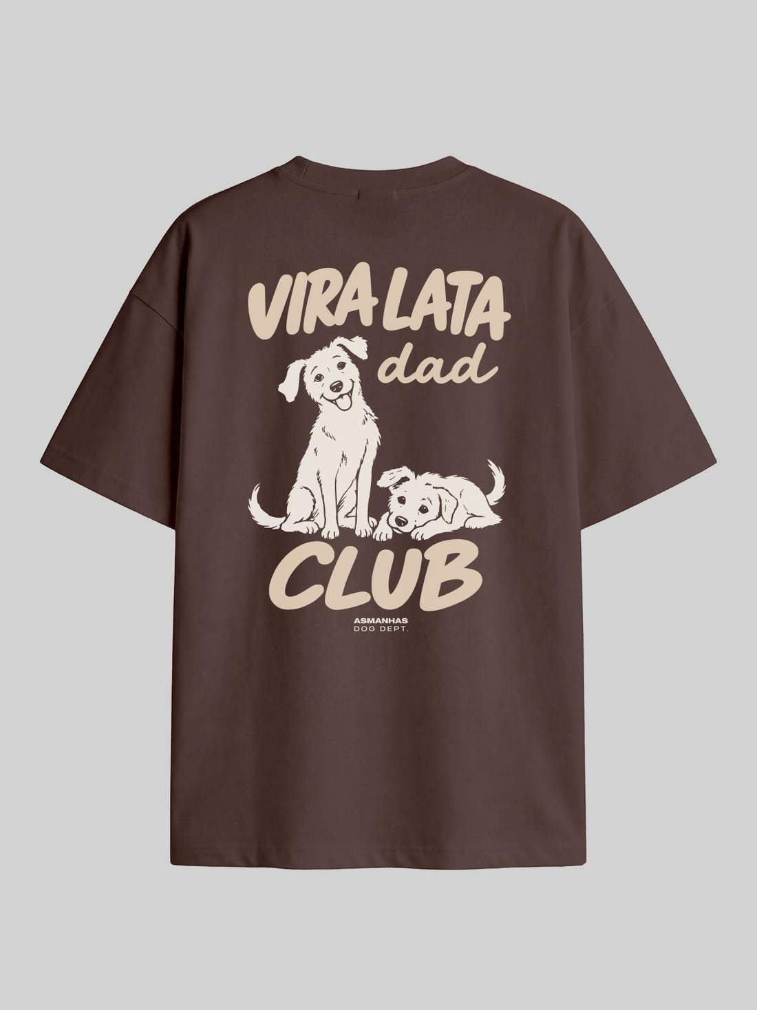 Camiseta Oversized Clube Pai de Vira Lata Asmanhas