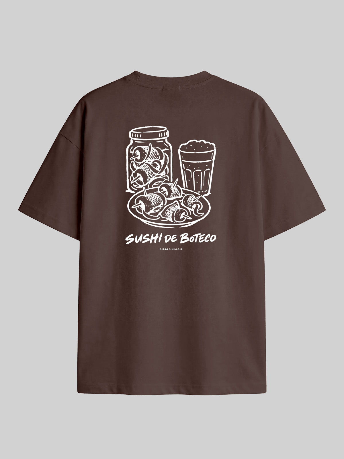 Camiseta Oversized Sushi de Bar Asmanhas