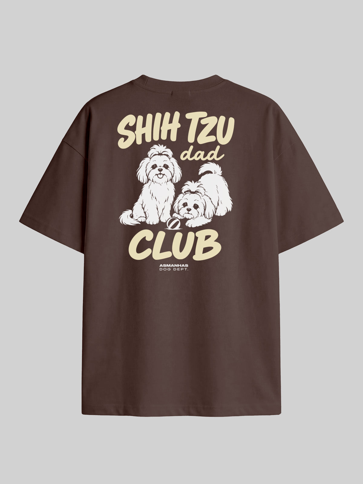 Camiseta Oversized Clube Pai de Shih Tzu Asmanhas
