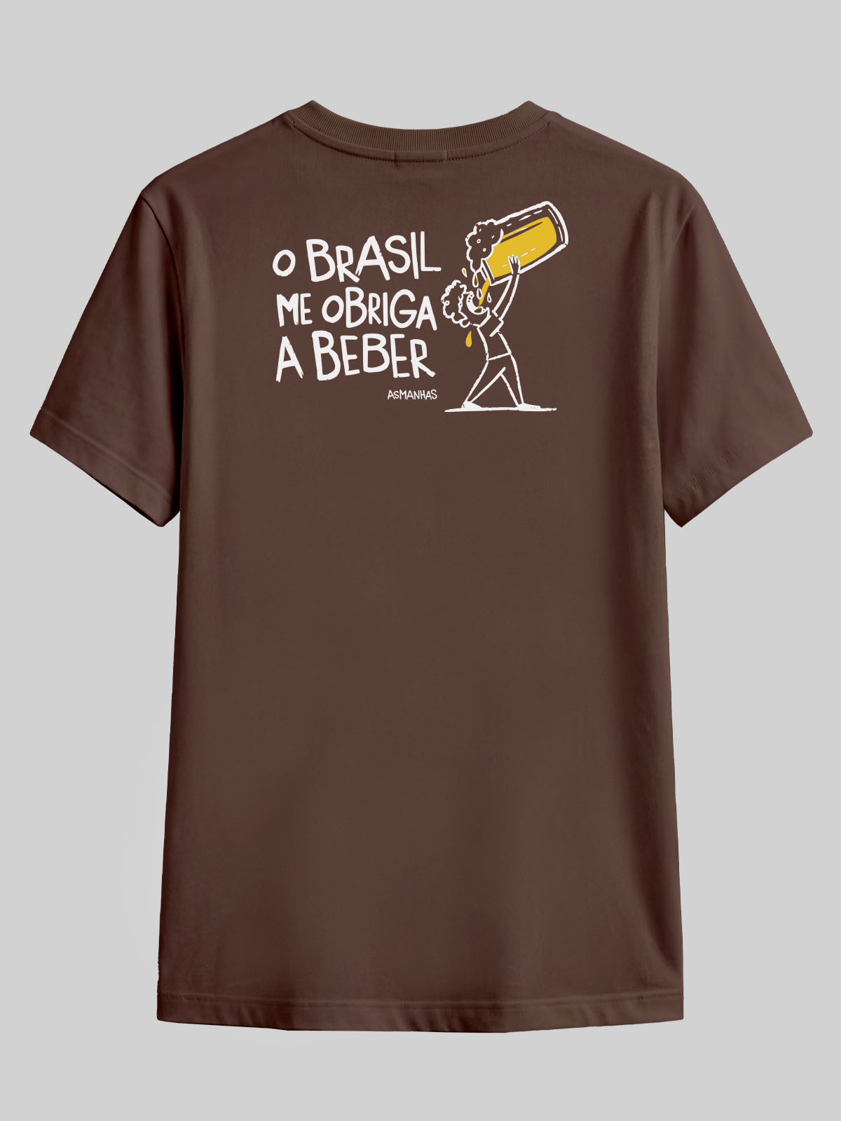 Camiseta Brasil Me Obriga a Beber Asmanhas