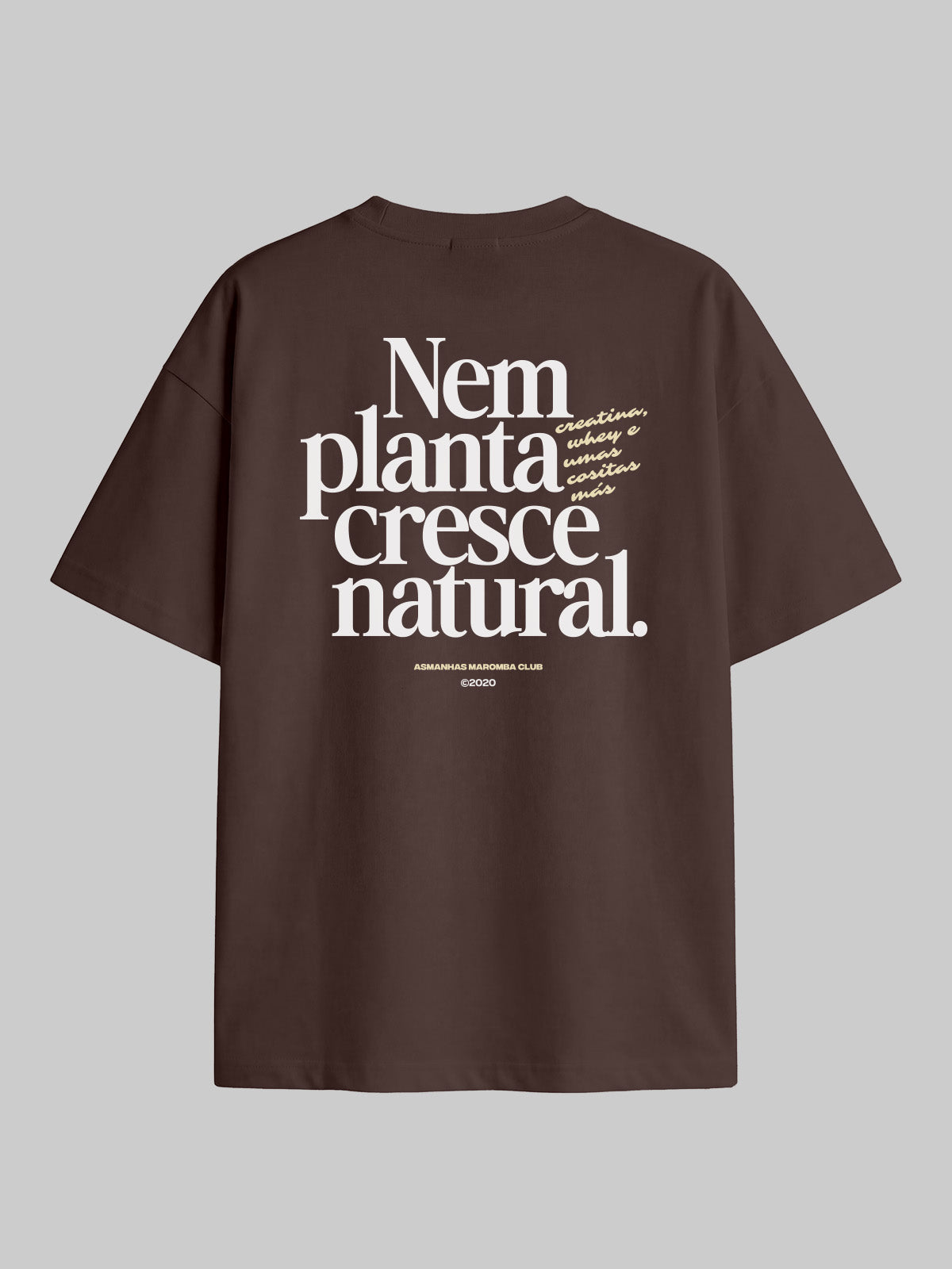 Camiseta Oversized Cresce Natural Asmanhas