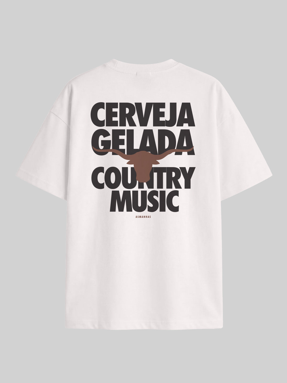 Camiseta Oversized Cerveja Gelada Country Music Country Music Asmanhas