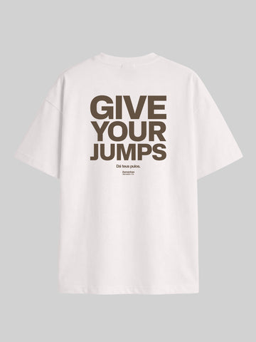 Camiseta Oversized Give Your Jumps Asmanhas