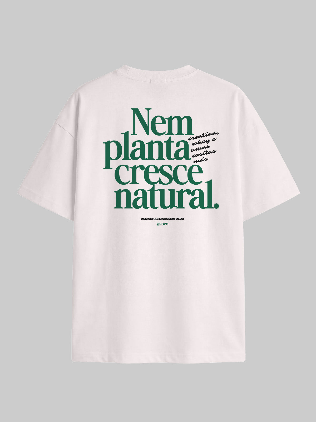 Camiseta Oversized Cresce Natural Asmanhas