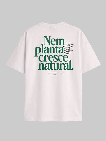Camiseta Oversized Cresce Natural Asmanhas