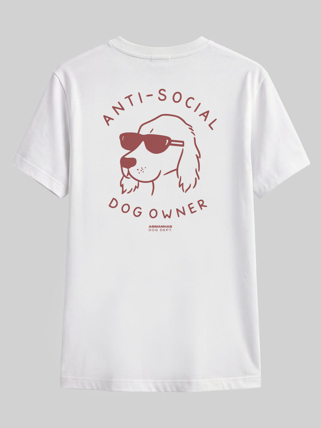 Camiseta Dono de Cachorro Antissocial Asmanhas