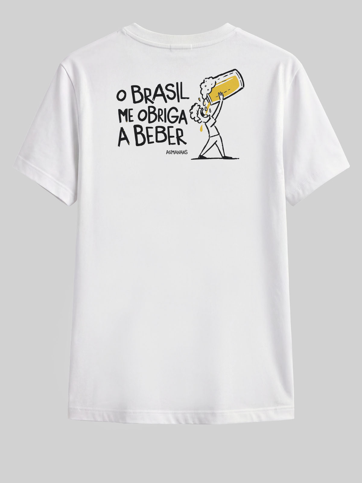 Camiseta Brasil Me Obriga a Beber Asmanhas