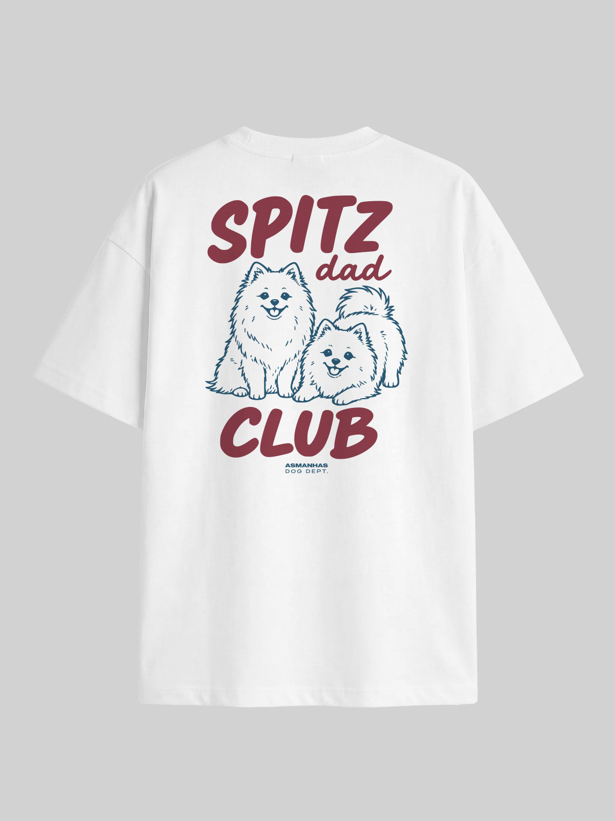 Camiseta Oversized Clube Pai de Spitz Asmanhas