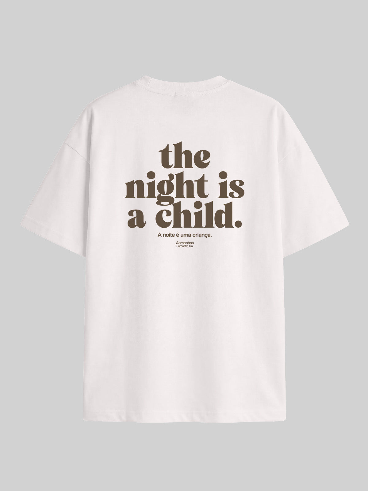 Camiseta Oversized The Night Is a Child Asmanhas