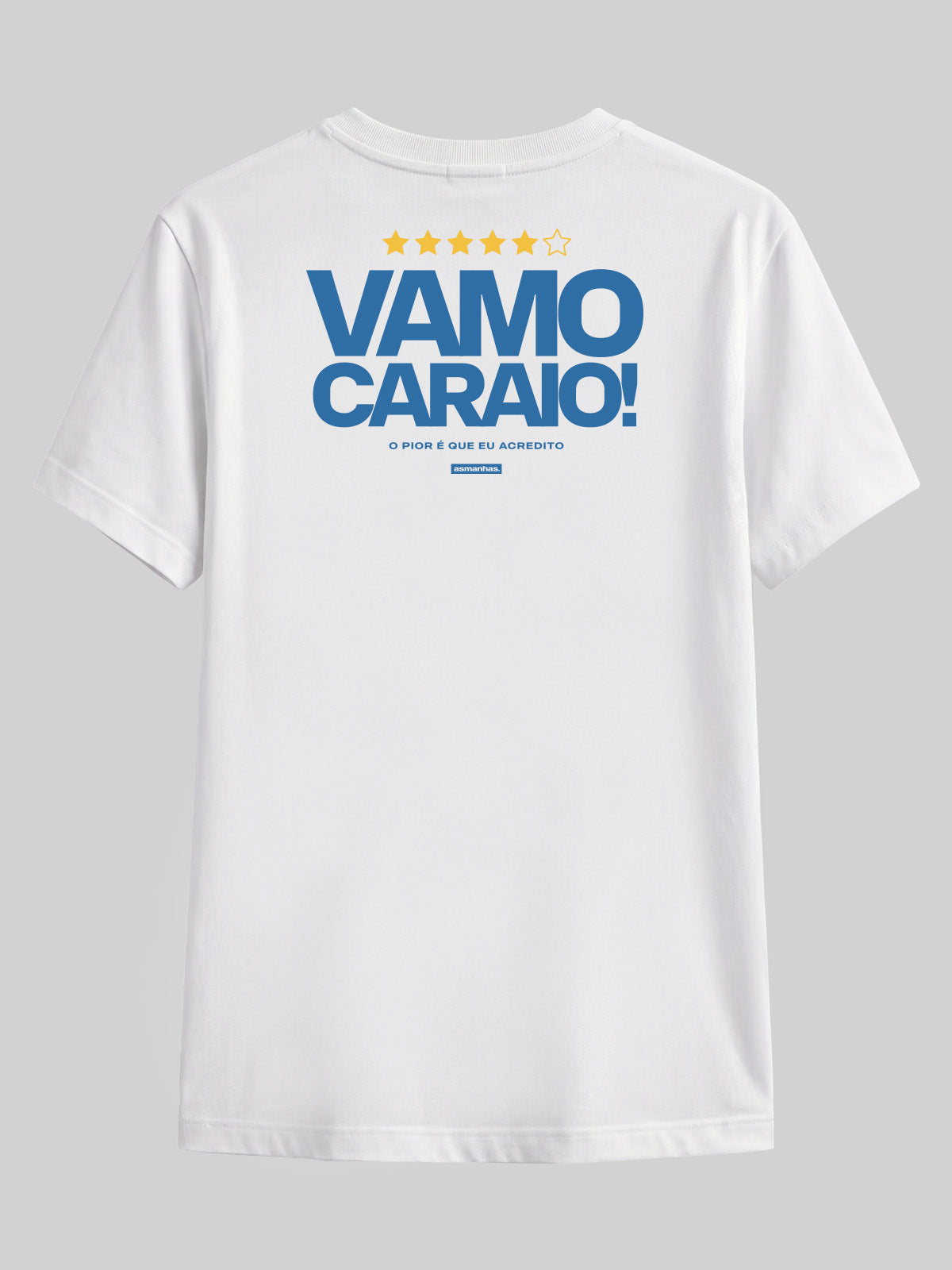 Camiseta Copa Vamo Caraio Costas Asmanhas