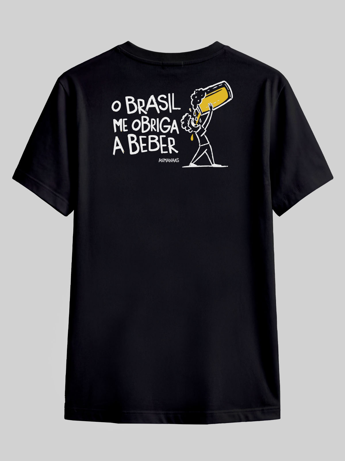 Camiseta Brasil Me Obriga a Beber Asmanhas