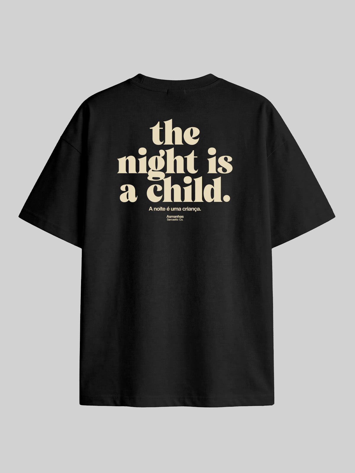 Camiseta Oversized The Night Is a Child Asmanhas