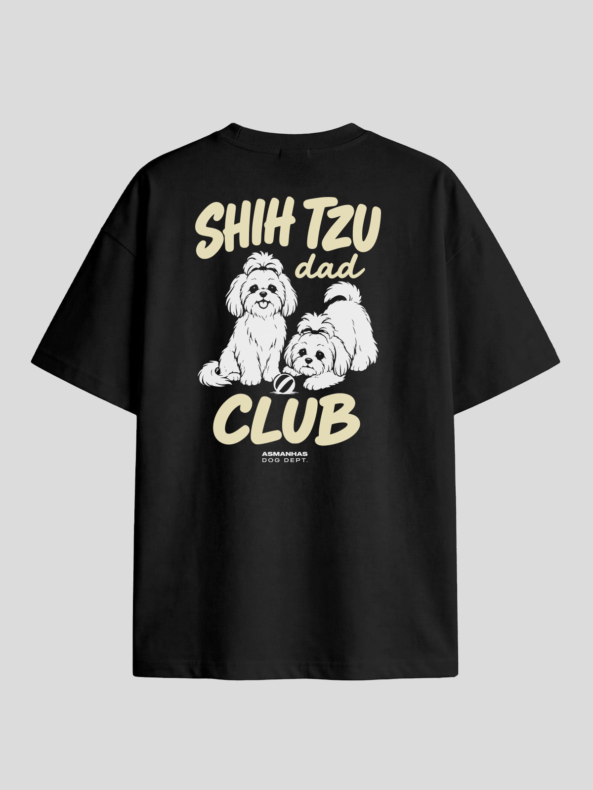 Camiseta Oversized Clube Pai de Shih Tzu Asmanhas