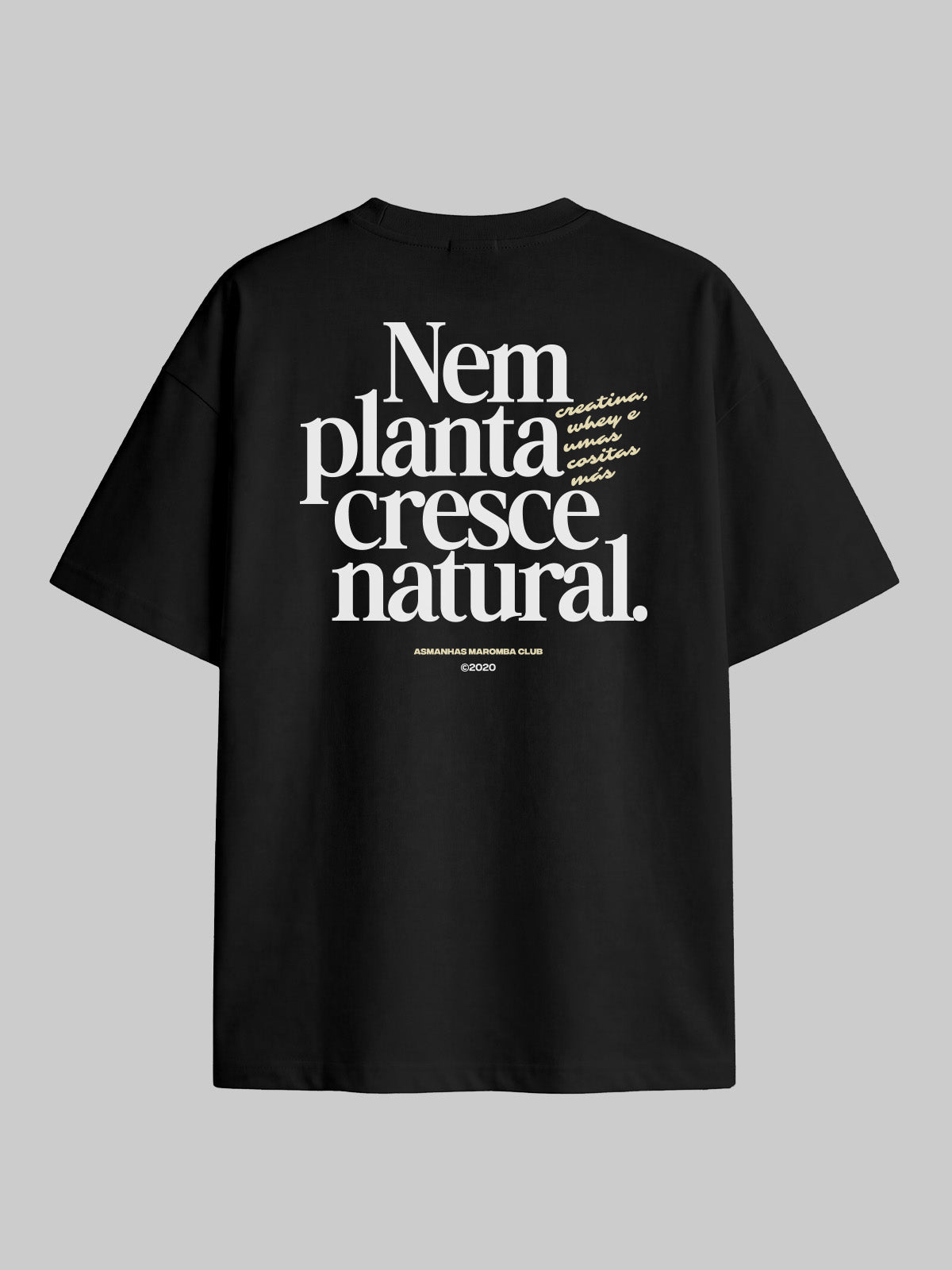 Camiseta Oversized Cresce Natural Asmanhas