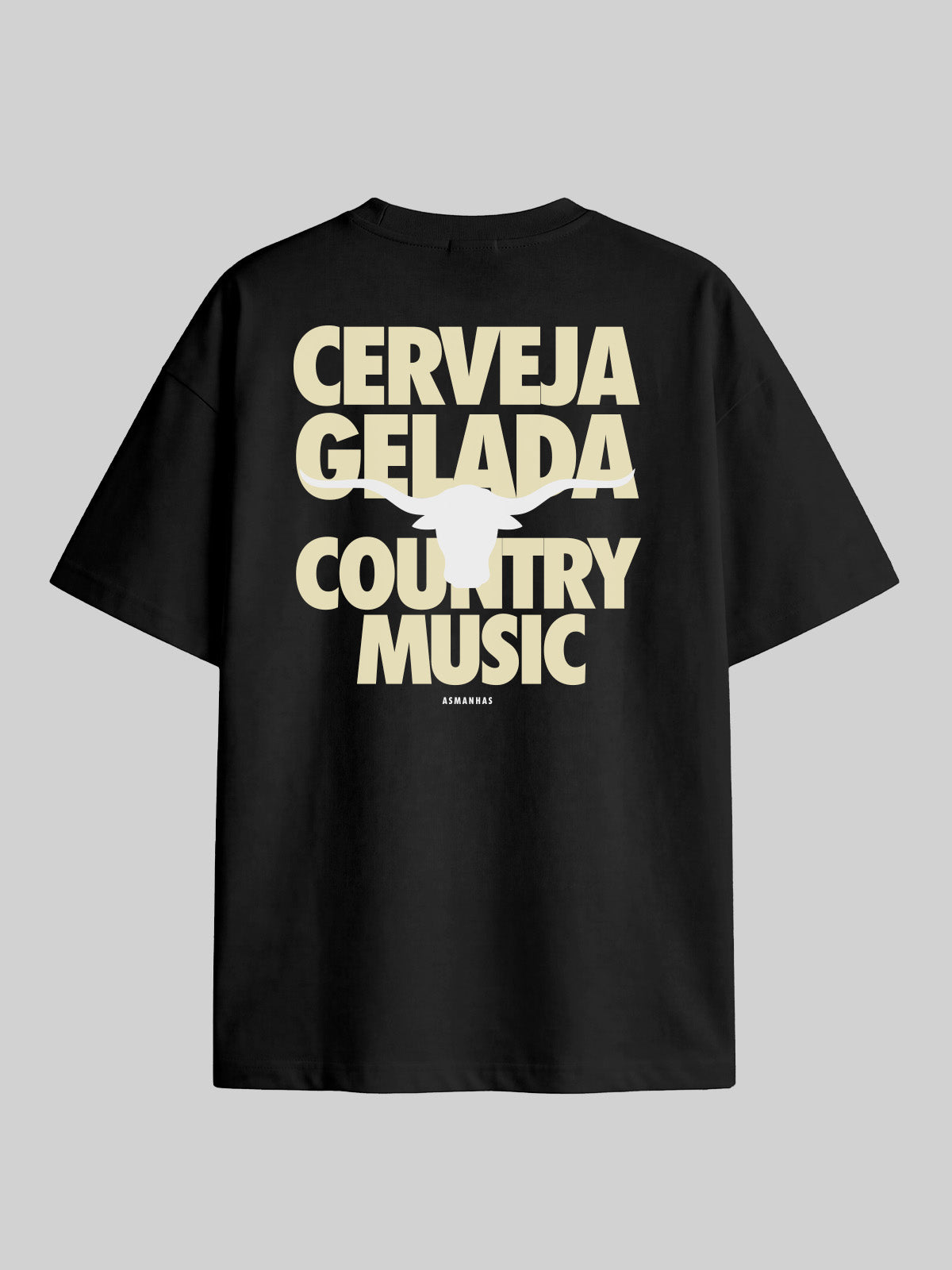 Camiseta Oversized Cerveja Gelada Country Music Country Music Asmanhas