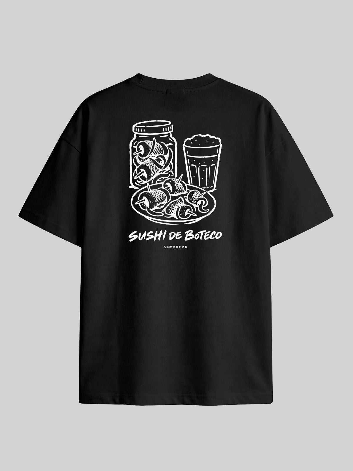 Camiseta Oversized Sushi de Bar Asmanhas