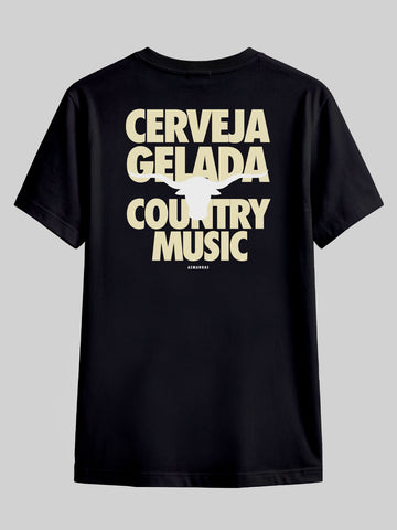 Camiseta Cerveja Gelada Country Music Asmanhas