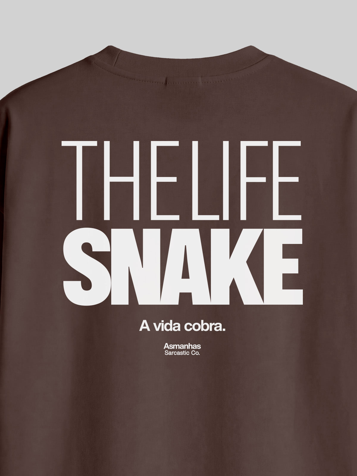 Camiseta Oversized The Life Snake Asmanhas