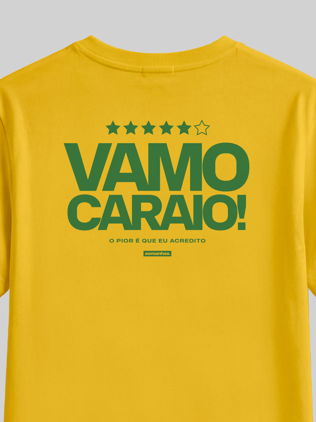 Camiseta Copa Vamo Caraio Costas Asmanhas