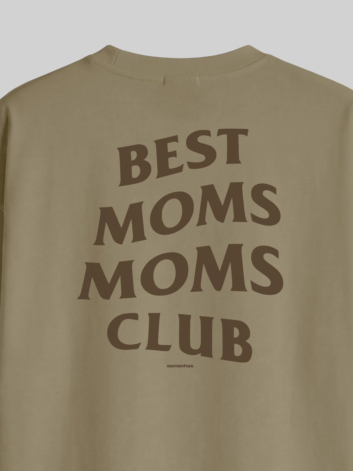 Camiseta Oversized Best Moms Club Asmanhas