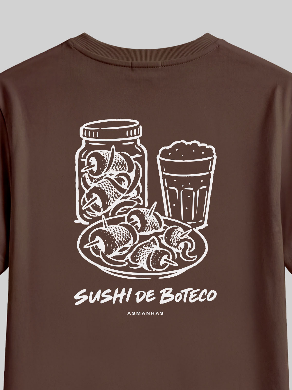 Camiseta Feminina Sushi de Bar Asmanhas