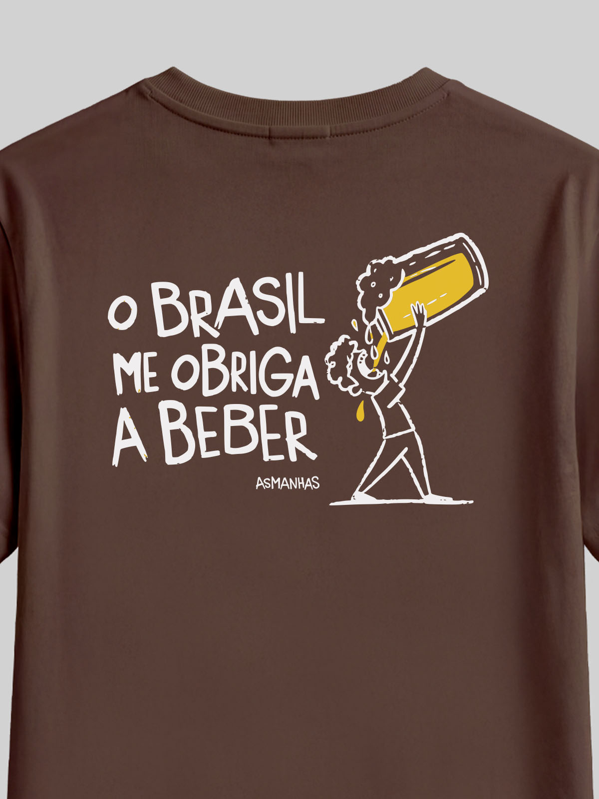 Camiseta Feminina Brasil Me Obriga a Beber Asmanhas